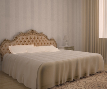 European Style Double Bed-ID:522462831