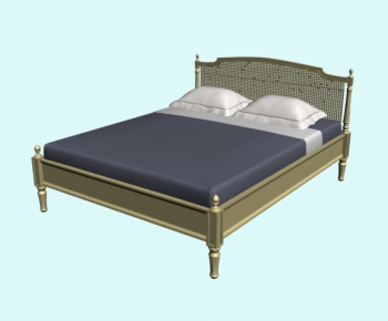 European Style Double Bed-ID:110766557
