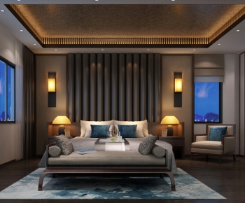 New Chinese Style Bedroom-ID:263323853