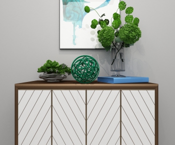 Modern Side Cabinet/Entrance Cabinet-ID:414432331