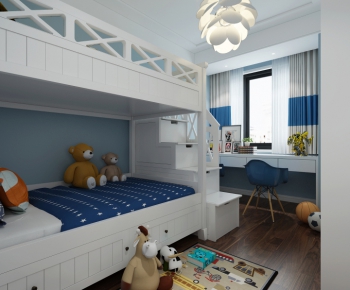 Simple European Style Children's Room-ID:812602178