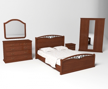 European Style Double Bed-ID:590883234
