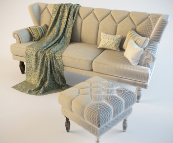 New Classical Style Three-seat Sofa-ID:156231112