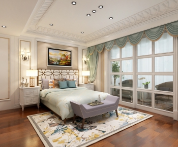 Simple European Style Bedroom-ID:381613542