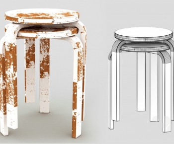 Industrial Style Stool-ID:488027737