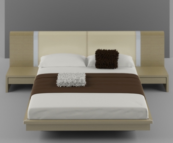 Modern Double Bed-ID:876882524