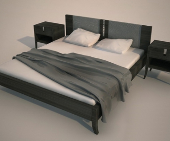 Modern Double Bed-ID:882760337