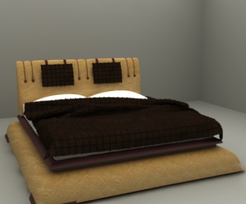 Modern Double Bed-ID:753381697