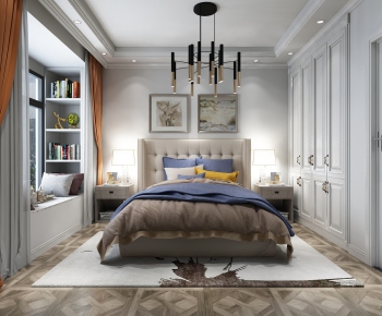 Simple European Style Bedroom-ID:201313874