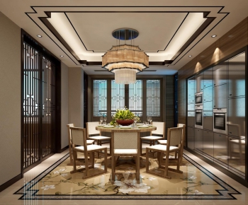 New Chinese Style Dining Room-ID:472426475