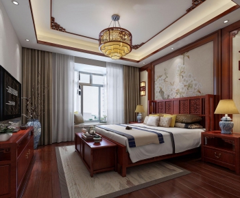 Chinese Style Bedroom-ID:568865972
