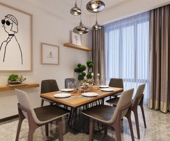 Nordic Style Dining Room-ID:847893551