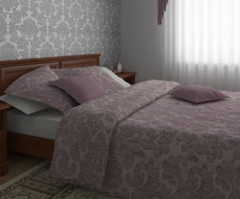 Modern Double Bed-ID:826267297