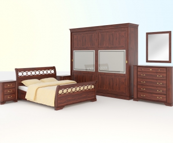 European Style Double Bed-ID:398675535