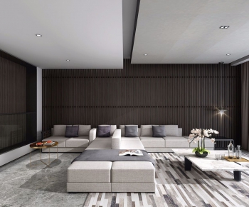 Modern A Living Room-ID:610487369