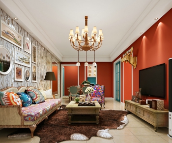European Style A Living Room-ID:219866341