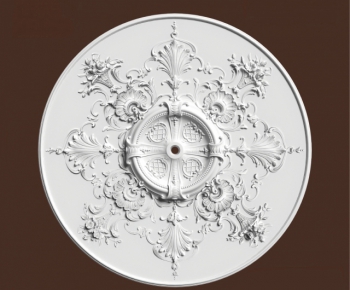 European Style Plaster Carved Top Plate-ID:283767942