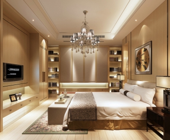 New Chinese Style Bedroom-ID:666927966