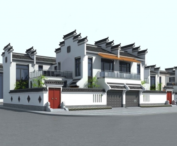 Chinese Style Villa Appearance-ID:646342884