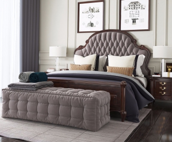 American Style Double Bed-ID:585448841