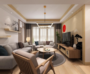 Japanese Style A Living Room-ID:660761576
