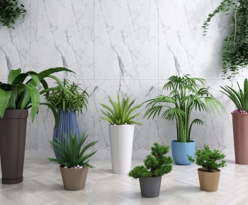 Modern Potted Green Plant-ID:759920994