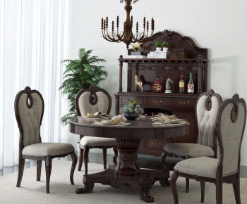 American Style Dining Table And Chairs-ID:210217151