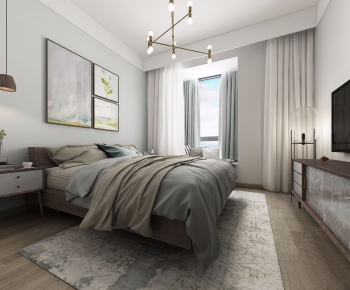 Modern Nordic Style Bedroom-ID:542165793