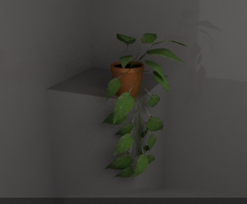 Modern Potted Green Plant-ID:435340711