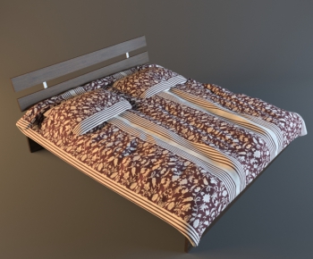 Modern Double Bed-ID:369853737