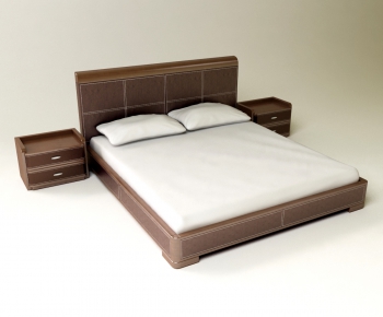 Modern Double Bed-ID:805579461