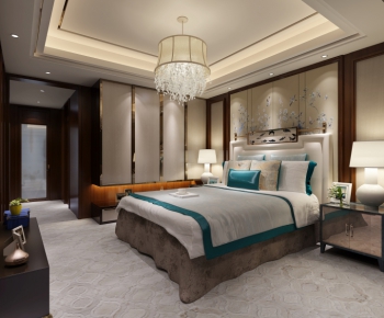 New Chinese Style Bedroom-ID:114130269