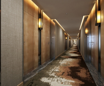 New Chinese Style Corridor Elevator Hall-ID:159638695