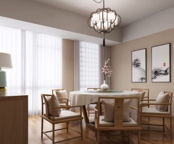 New Chinese Style Dining Room-ID:321989776