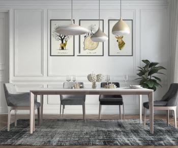Nordic Style Dining Table And Chairs-ID:662653172