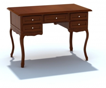 American Style Computer Desk And Chair-ID:444701464