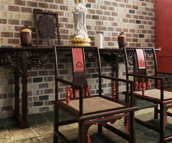 New Chinese Style Single Chair-ID:649105138