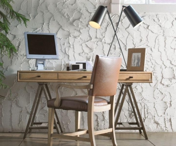 Modern Computer Desk And Chair-ID:815603285