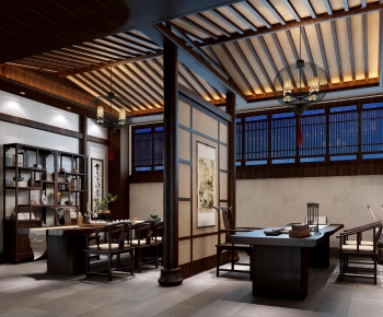 New Chinese Style Tea House-ID:584940228