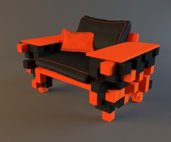 Modern Single Sofa-ID:534099311