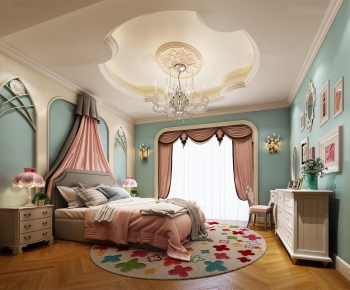 Simple European Style Bedroom-ID:274716926