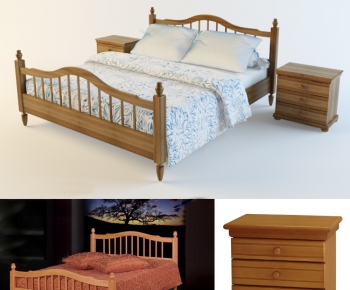 American Style Double Bed-ID:895287952