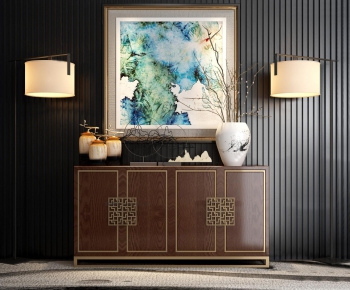 New Chinese Style Side Cabinet/Entrance Cabinet-ID:805017316