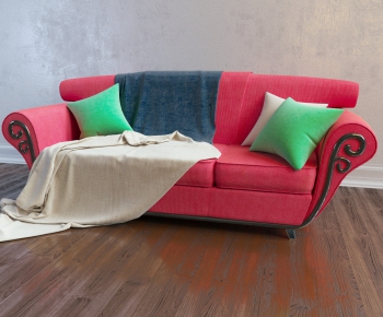 European Style Three-seat Sofa-ID:371753995