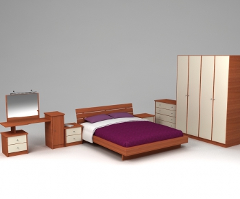 Modern Double Bed-ID:169316915