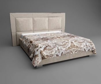 Modern Double Bed-ID:438189545