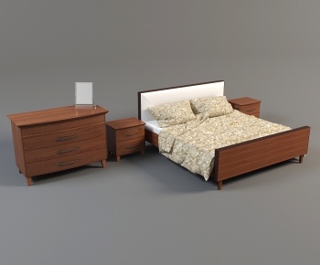 Modern Double Bed-ID:777698133