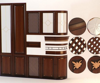 American Style Wine Cabinet-ID:299676789