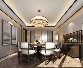 New Chinese Style Dining Room-ID:893781264