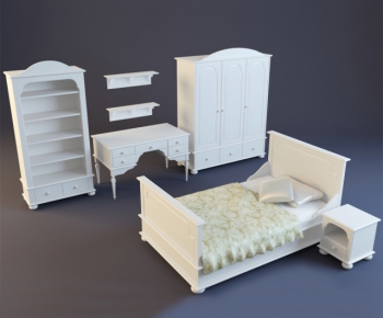 American Style Single Bed-ID:372996567